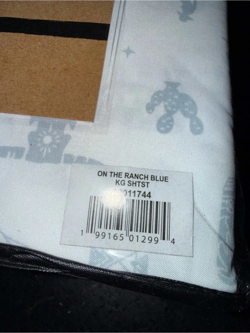 NEW Wrangler King 6-Piece Sheet Set ON THE RANCH White & Blue Western Print NWT